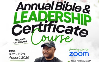Register for YDI 30th Edition – Annual Bible School 2026.